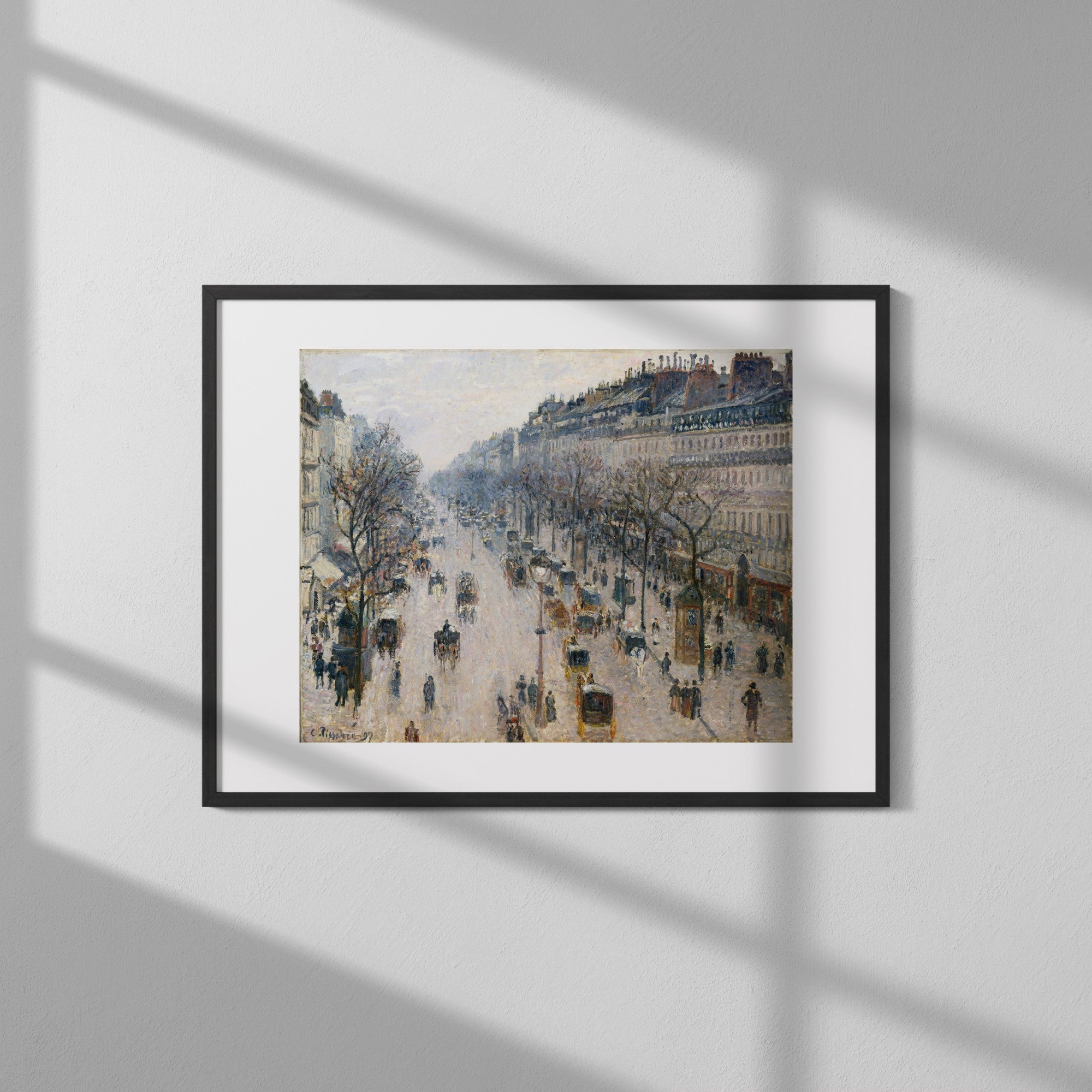 The Boulevard Montmartre on a Winter Morning