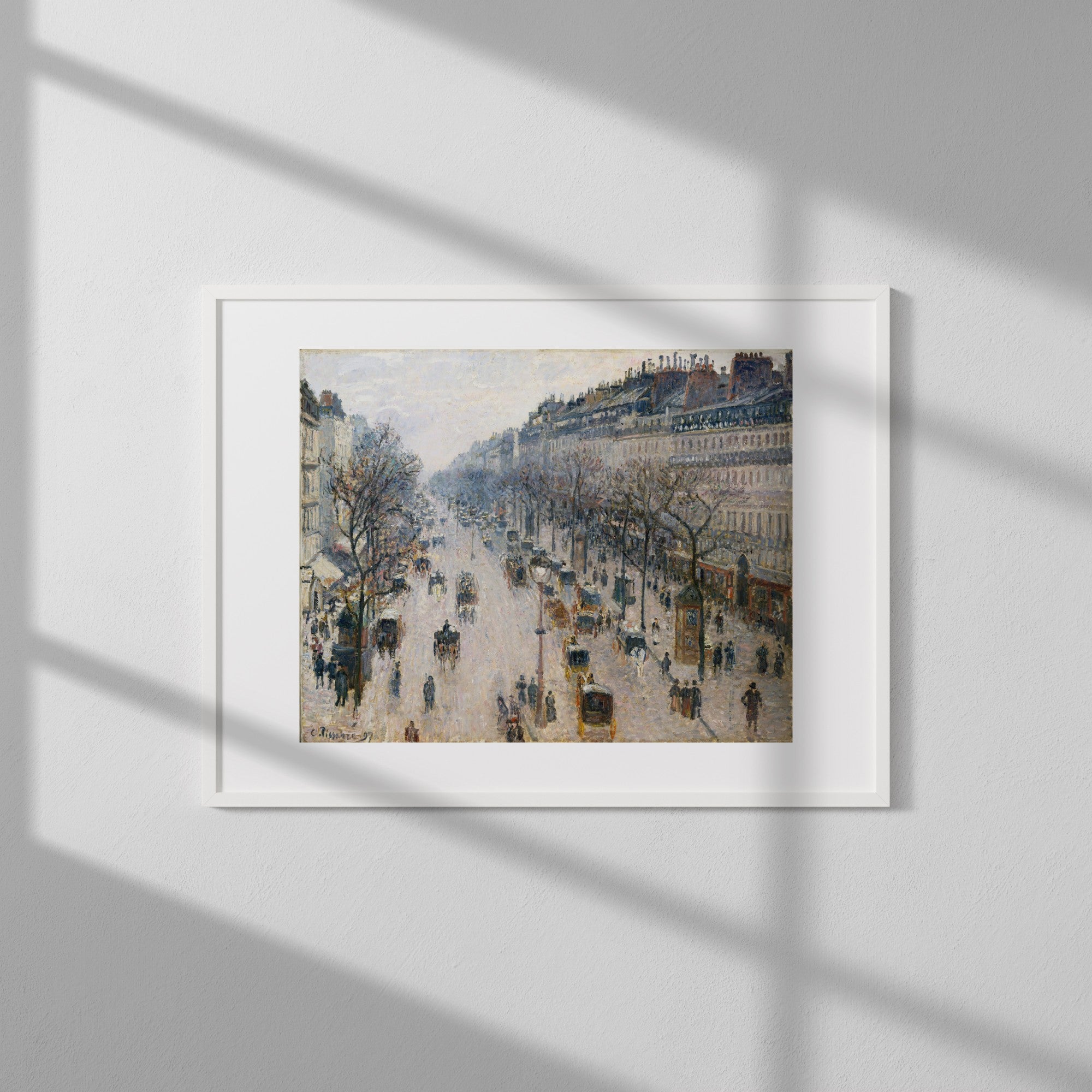 The Boulevard Montmartre on a Winter Morning