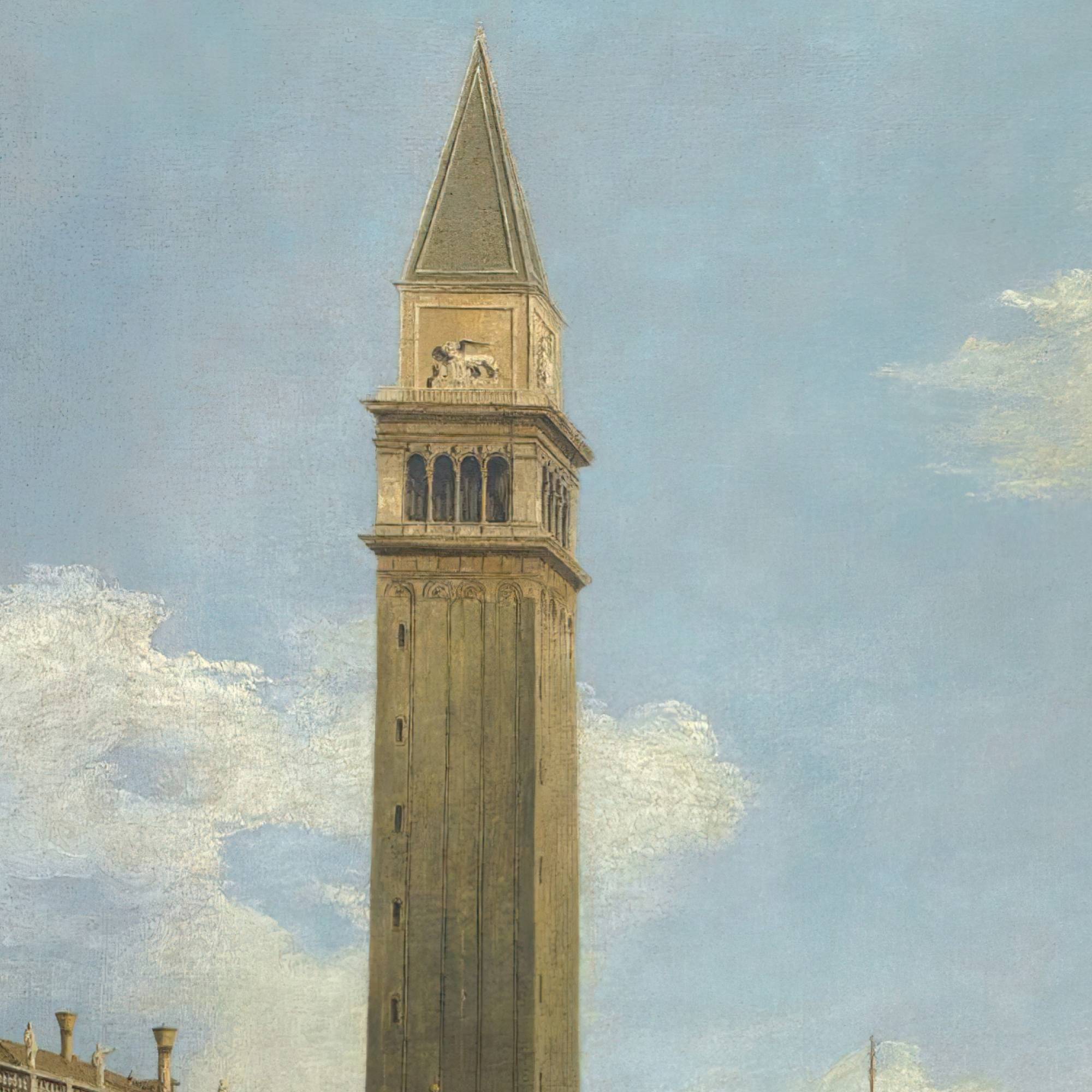 Venice, A View Of The Piazzetta Looking North